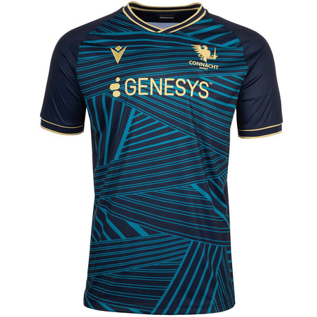 Macron Connacht Rugby 2025/26 Mens Warm Up Short Sleeved Jersey