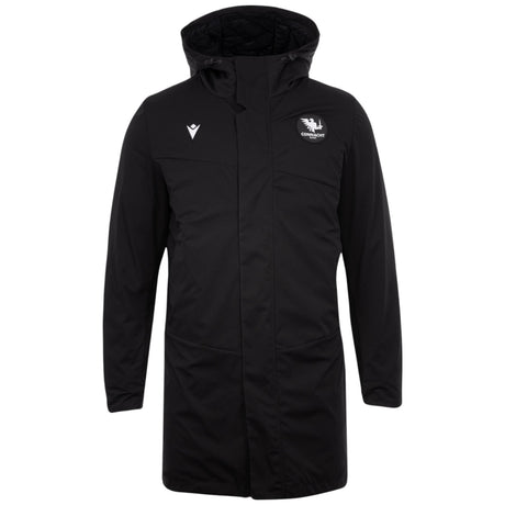 Macron Connacht Rugby 2025/26 Mens WaterProof Parka Jacket Front View