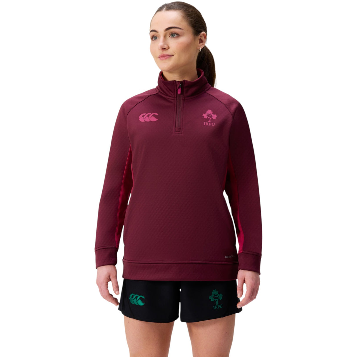 Canterbury IRFU Ireland Rugby Womens Half-Zip Training Top