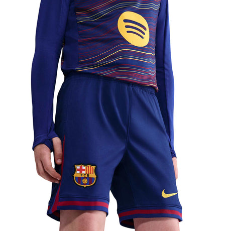 Nike FC Barcelona 2025/26 Stadium Home Kids Dri-FIT Soccer Replica Shorts
