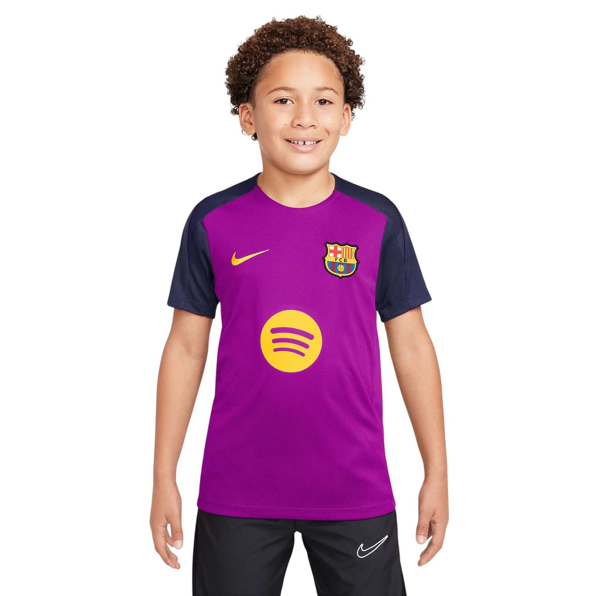 Nike FC Barcelona Strike Kids Dri-FIT Soccer Short-Sleeve Top