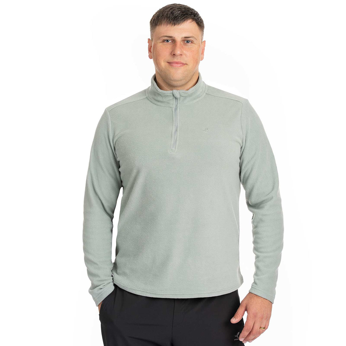 Energetics Amos Mens Mid Fleece Half Zip Sweatshirt