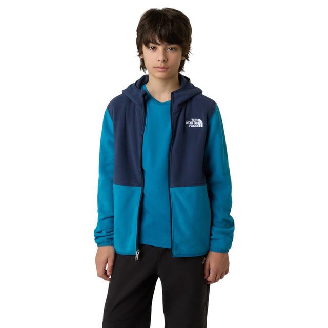 The North Face Glacier Logo Kids Full-Zip Hooded Fleece