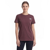 TNF SS SIMPLE DOME SLIM Women Tee Maroon