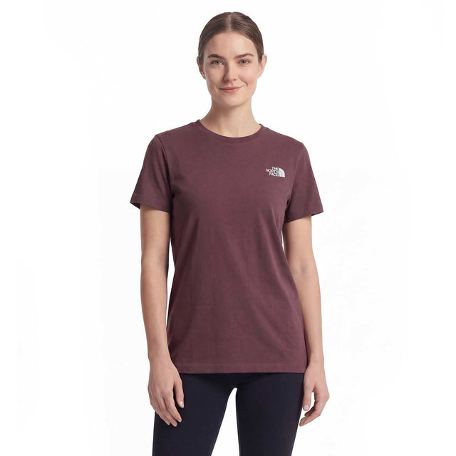 TNF SS SIMPLE DOME SLIM Women Tee Maroon