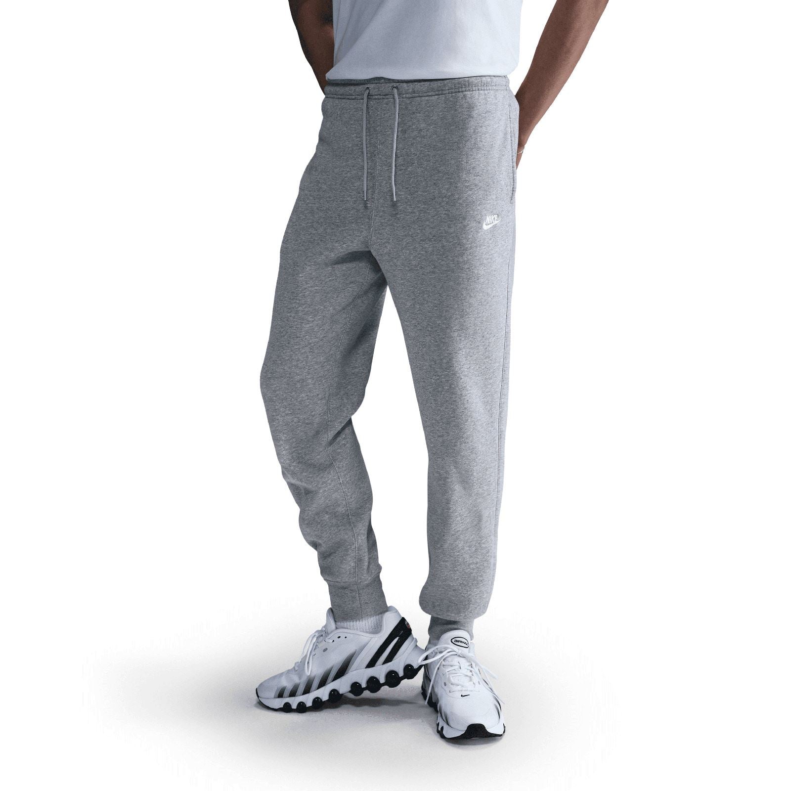 grey nike cuffed joggers
