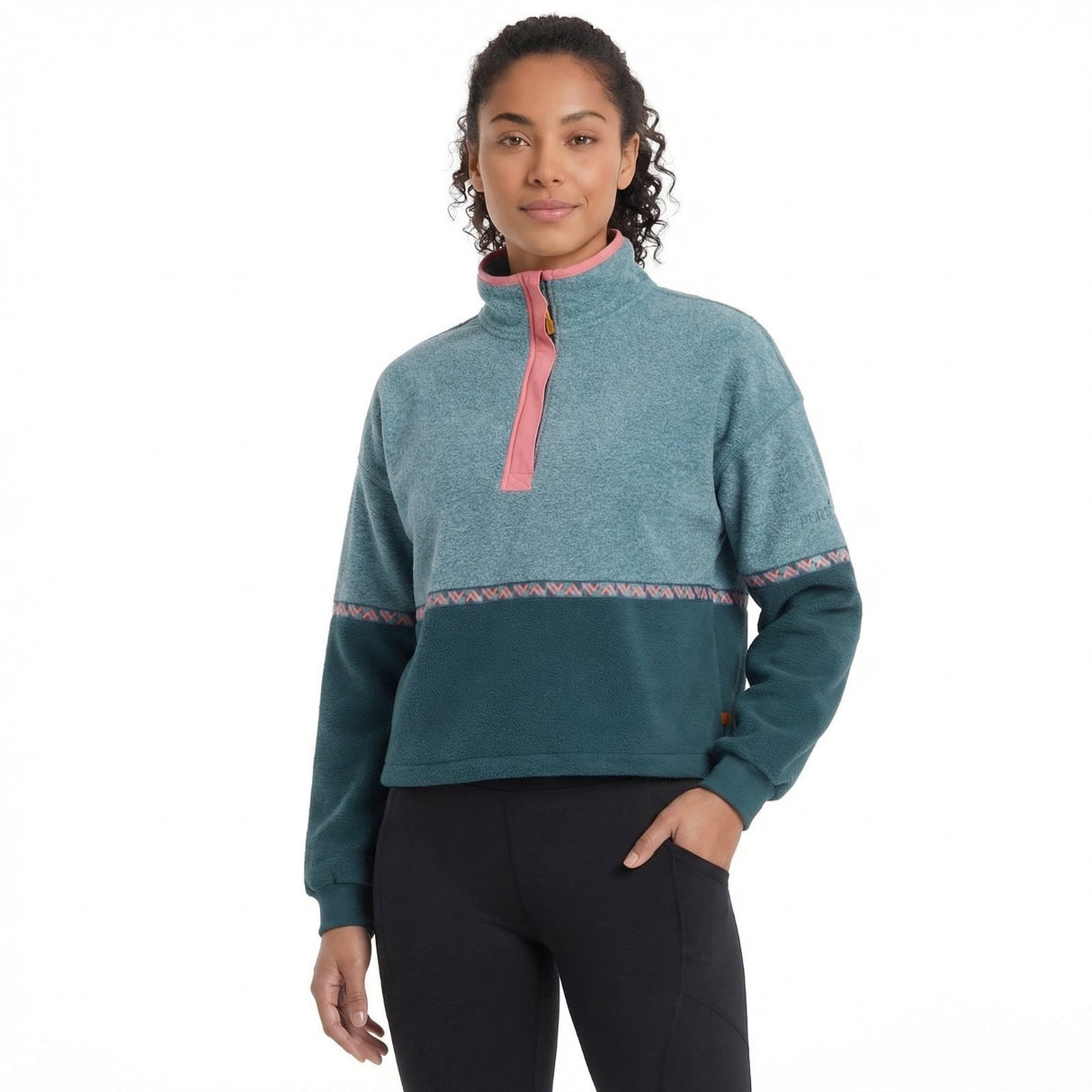 Portwest Fane Womens Half-Zip Cropped Fleece