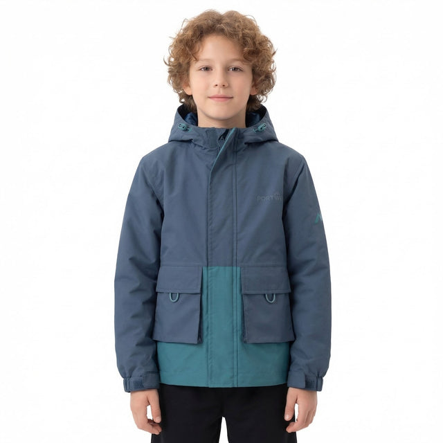 Portwest Delphi Boys Rain Jacket Blue