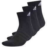 adidas Cushioned Mens Sportswear Ankle-Length Socks - 3 Pack