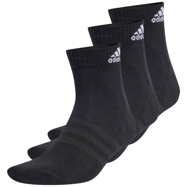 adidas Cushioned Mens Sportswear Ankle-Length Socks - 3 Pack