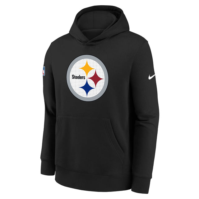 Nike Steelers Fleece Kids Hoodie Black