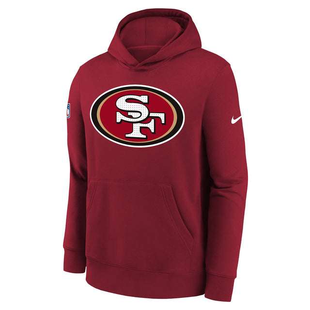 Nike 49ers Fleece Kids Hoodie Red