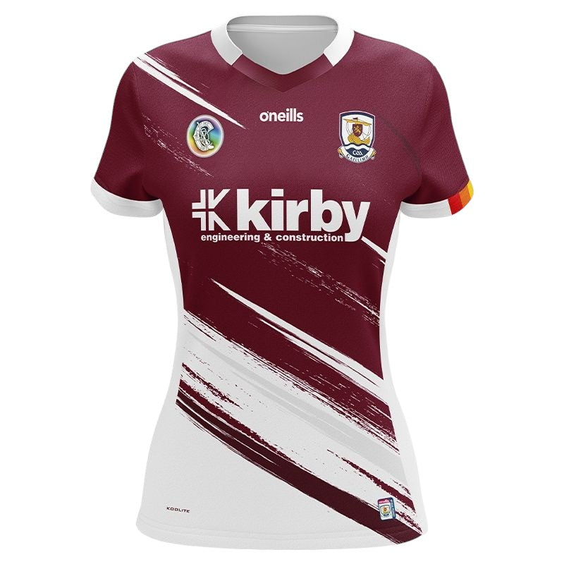 O'Neills Galway Camogie 2025 Home Womens Fit Jersey