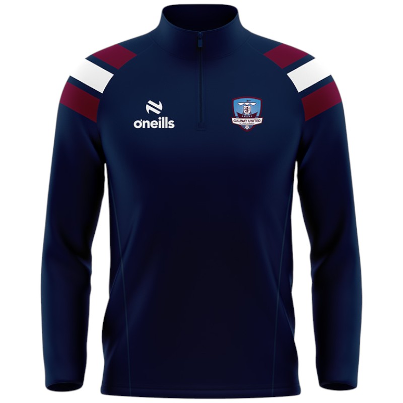 O'Neills Galway United FC 2025 Sub Half Zip Kids Top