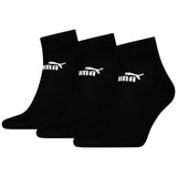 Puma Elements Adults Quarter Socks 3 Pack