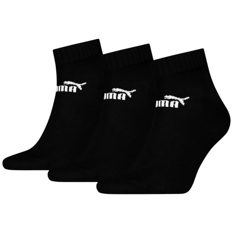 Puma Elements Adults Quarter Socks 3 Pack
