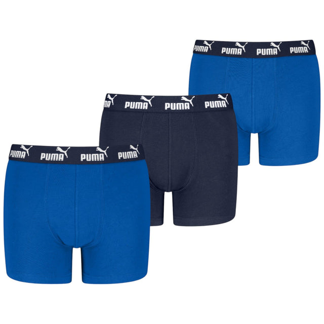 Puma Elements Boys Basic Boxers - 3-Pack Front View