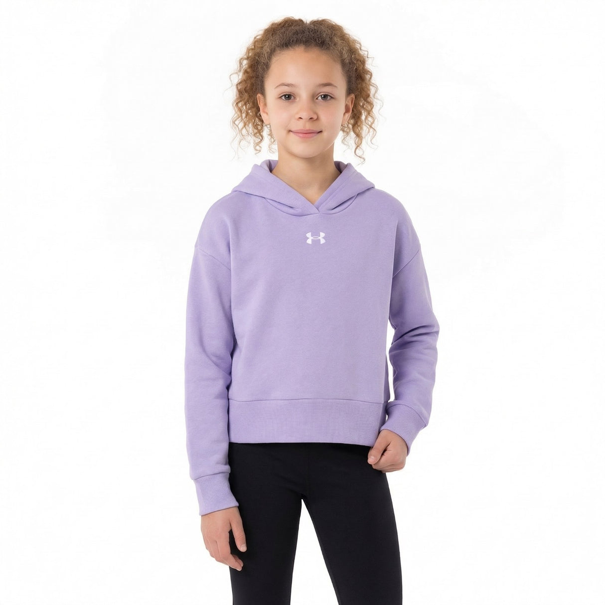 Under Armour Rival Fleece Kids Cropped Hoodie