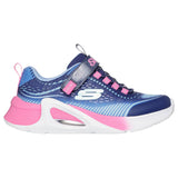 Skechers Tide Tech Girls Bungee And Strap Sparkle Mesh Shoes