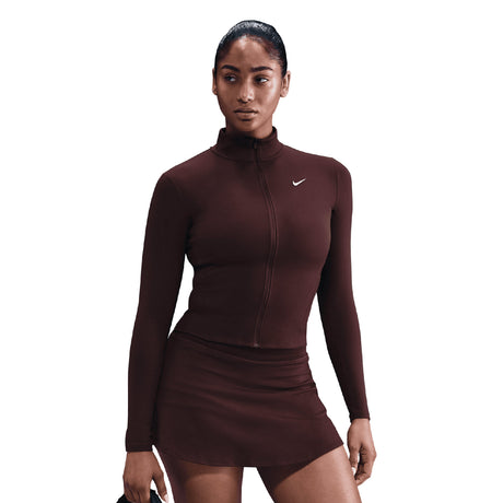 Nike Wmns ONE DF FZ FIT JKT Maroon