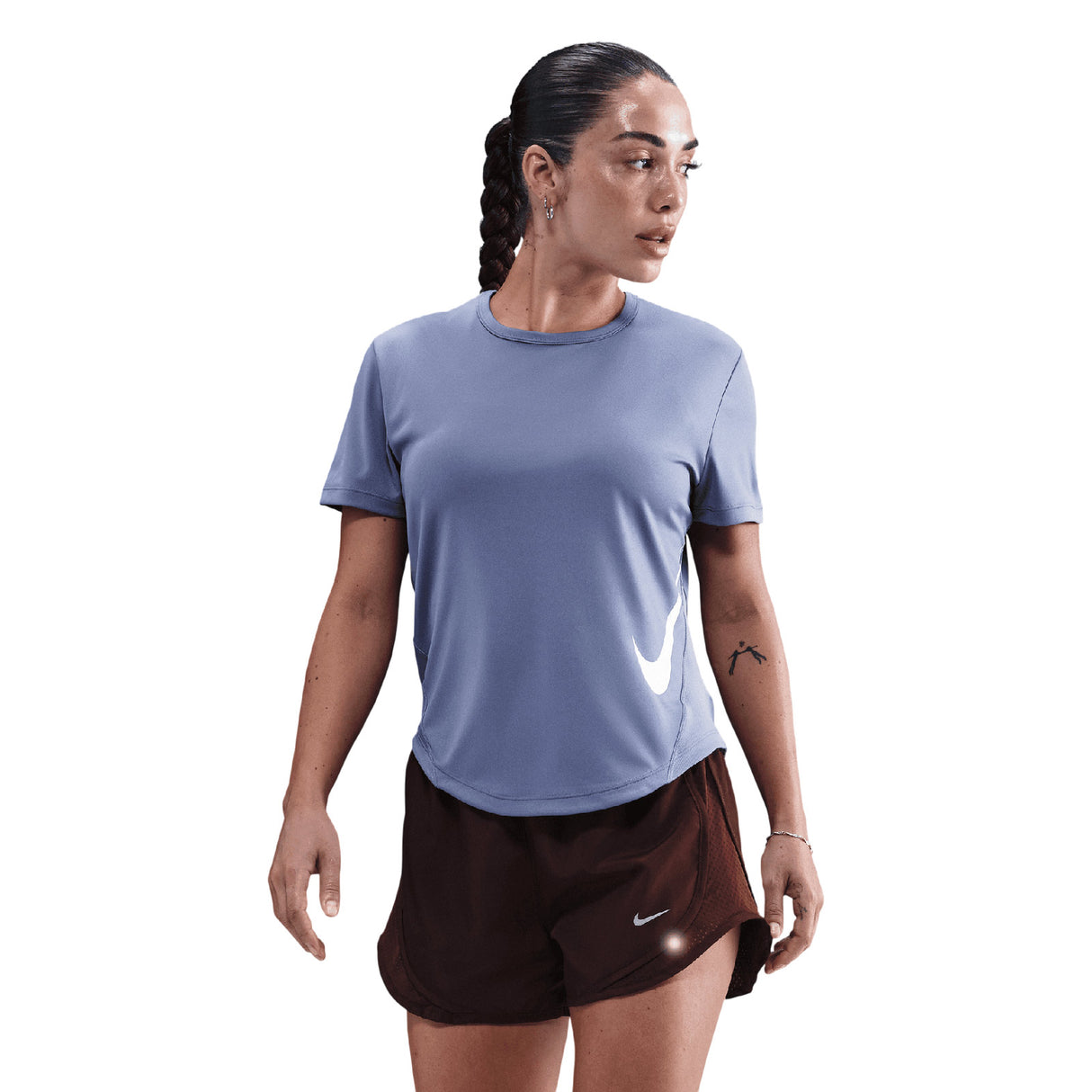Nike Tempo Swoosh Run Womens Dri-FIT Short-Sleeve Running Top