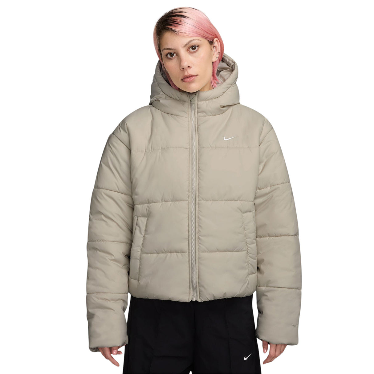 Nike Sportswear Classic Puffer Womens Therma-FIT Loose Hooded Jacket