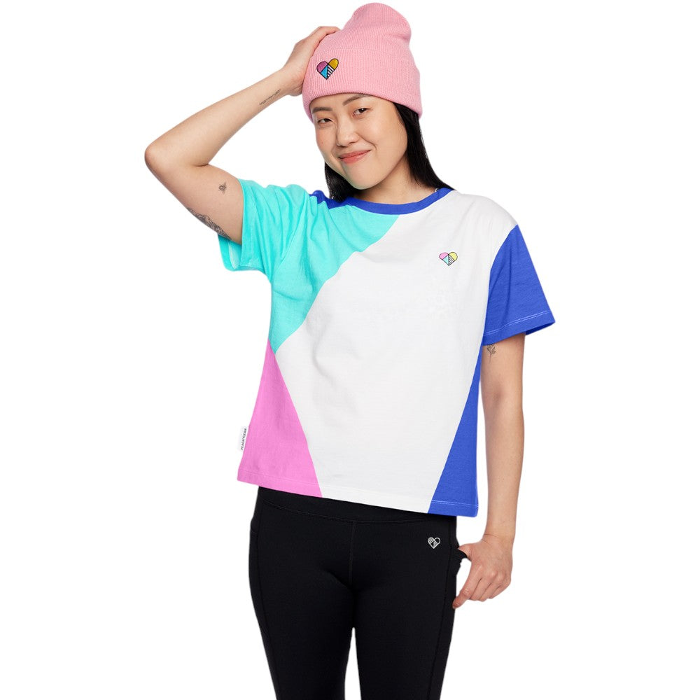 Peachylean Graphic Print Womens Everyday Workout T-Shirt