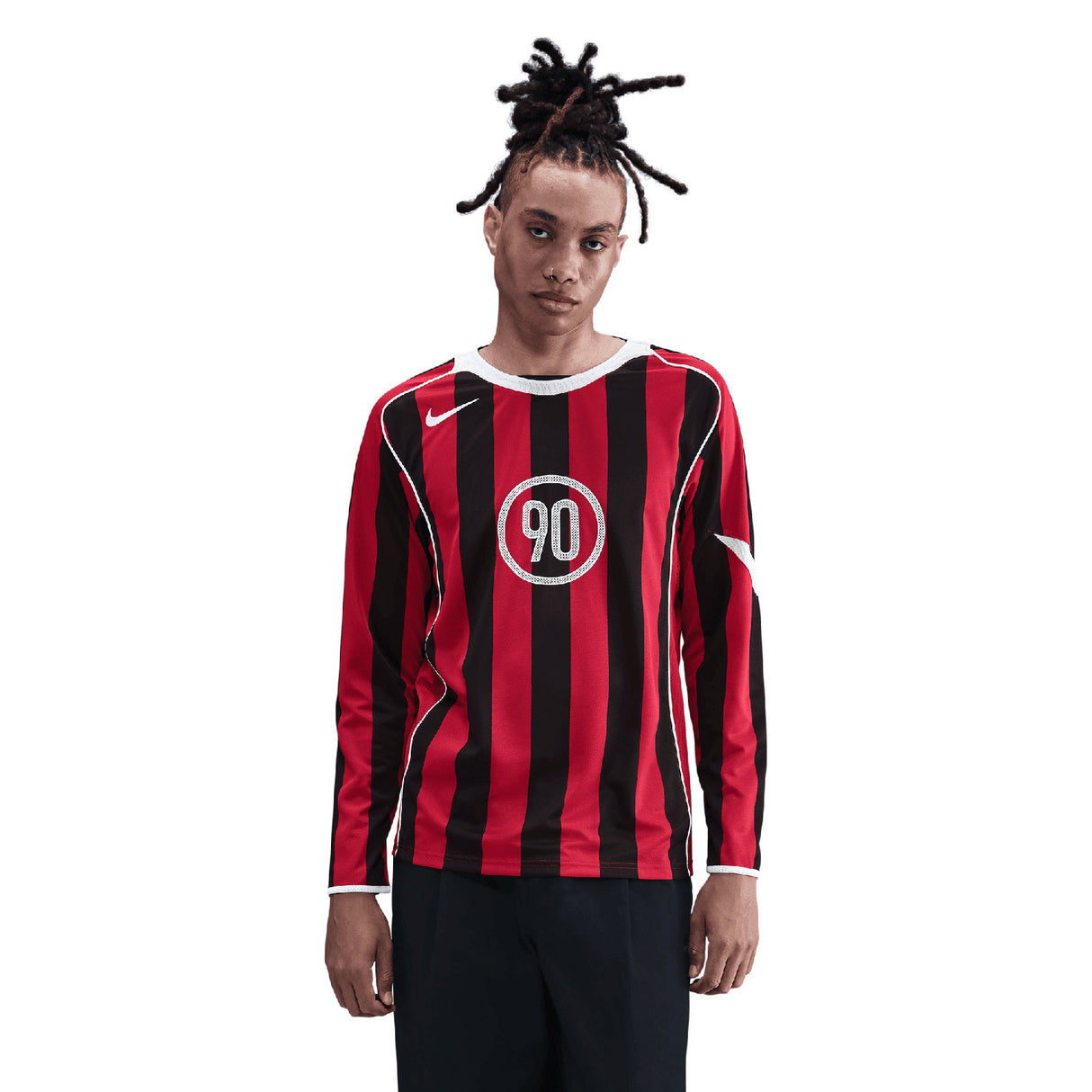 Nike Mens DF T90 LS TEE ENERGY 5 Red