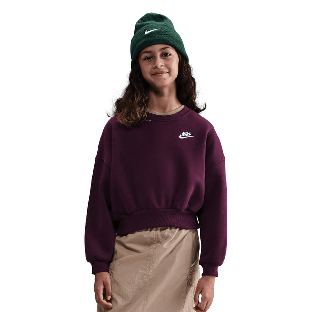 Nike Sportswear Club Fleece Girls Boxy Crew-Neck Sweatshirt