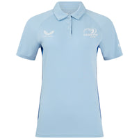 Castore Leinster Rugby Womens Players Media Polo Shirt Front View