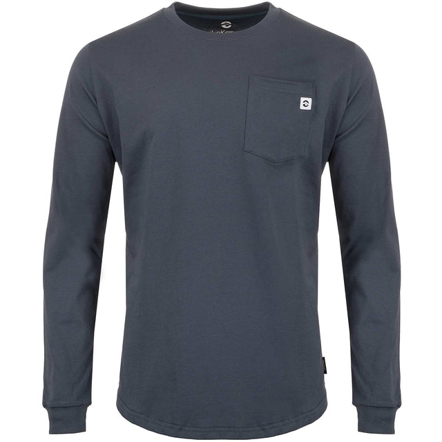LeKanvy Travel Light Navy Long Slv Top