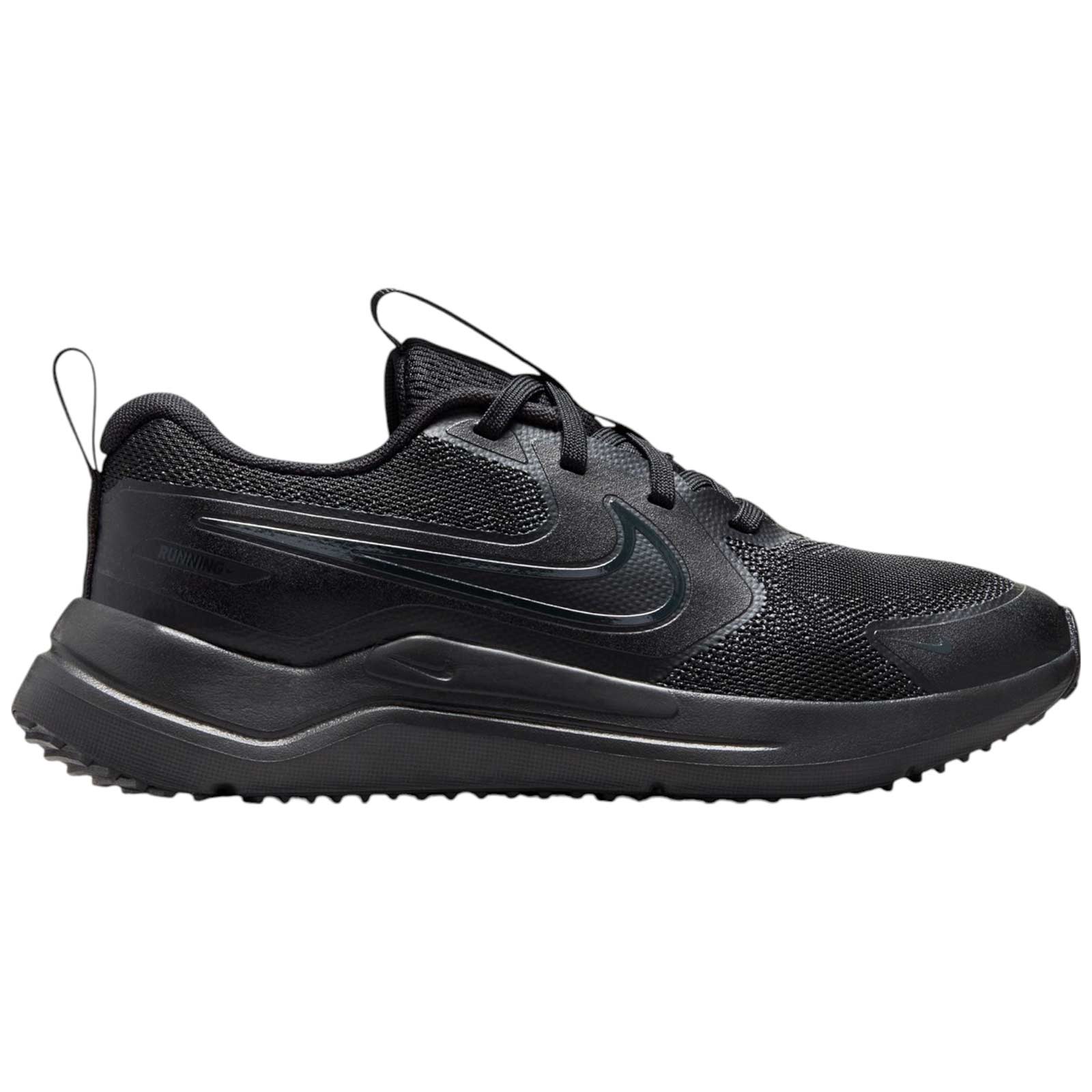 kids black nike runners