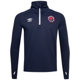 Umbro St Patricks Football Euro 2025 Mens Half-Zip Warm Up Top Front View