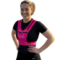 EOS Elite UltraLight Unisex Reflective Running Vest Model Front Side View
