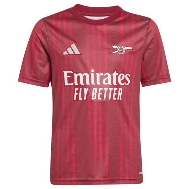 adidas Arsenal Football 2025/26 Kids Pre-Match Jersey