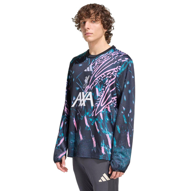 adidas Liverpool FC 2025/26 Pre Match Warm Crewneck Top