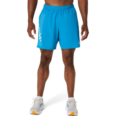 ASICS MENS ICON 7IN SHORT BLUE