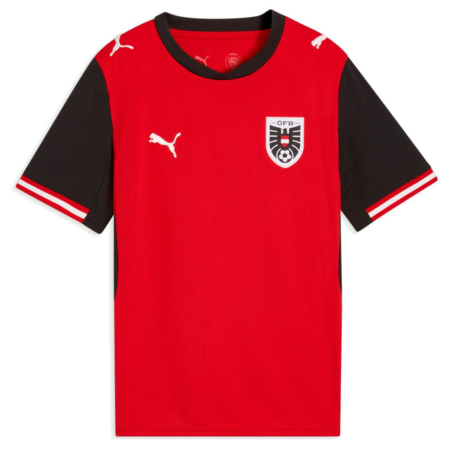 Puma Austria World Cup 2026 Kids Home Football Jersey