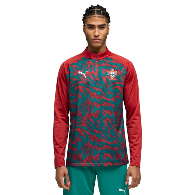 Puma Portugal Football World Cup Mens Warmup Quarter-Zip