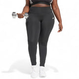 adidas Optime Essentials Plus-Size Womens Leggings Model Front View