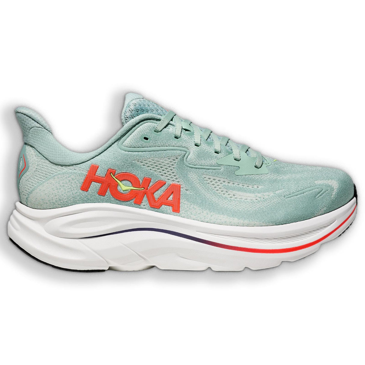 HOKA CLIFTON 10 WIDE MENS GREEN