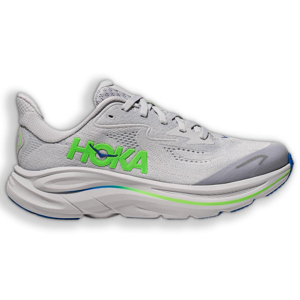 HOKA CLIFTON 10 BIG KIDS GREY