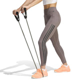 adidas Optime Workout 3-Stripes Womens 7/8 Length Leggings