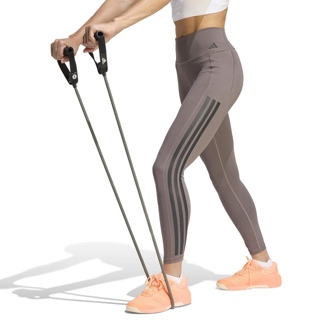 adidas Optime Workout 3-Stripes Womens 7/8 Length Leggings