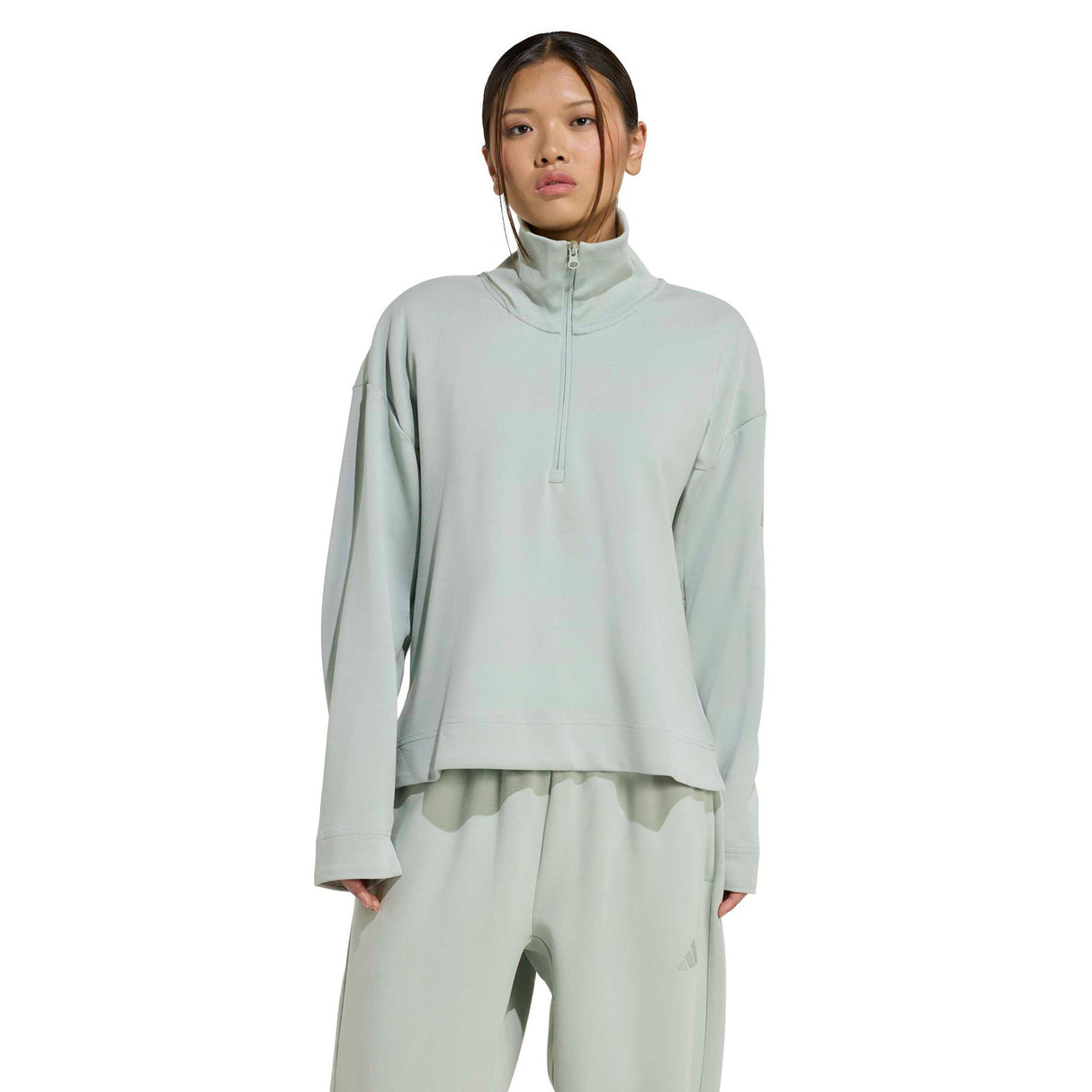 adidas Soft Lux All-Season Womens Half-Zip Training Top