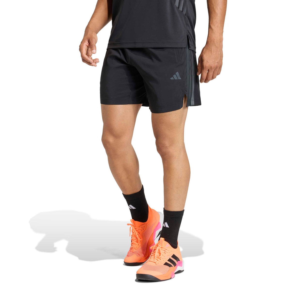 adidas Tech Essentials 3-Stripe Mens Regular-Fit Workout Shorts