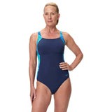 Speedo Luna Lustre Printed Womens Chlorine-Resistant Swimsuit