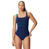 Speedo Shaping Contour Eclipse Solid Womens One-Piece Swimsuit