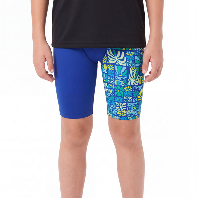 Speedo Printed V-Cut Kids EnduraSoft Jammer Swim Shorts