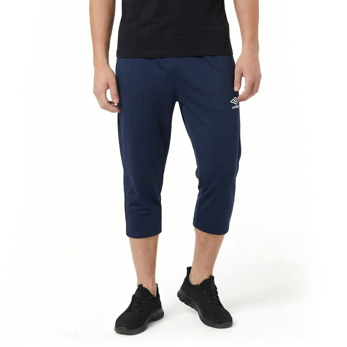 Umbro Mens 3/4 Length Logo Jogger Training Pants - Navy